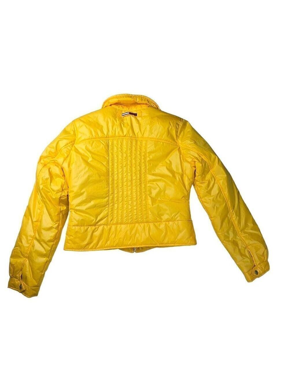 Tommy Hilfiger Girl Yellow Vintage Puffer Jacket Large Jrs. - Picture 2 of 8
